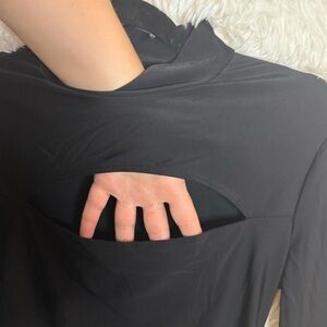 SHEIN Black Long Sleeve Top